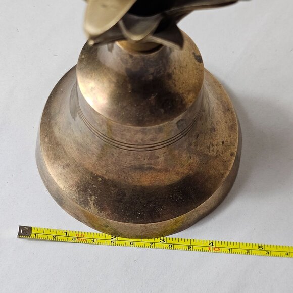 Vintage Brass Pineapple Bell Home Decor Collectible Candlestick Holder 7" Tall - Picture 5 of 7